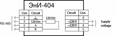 Connection diagram ЭнИ-404