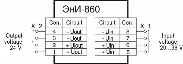 Electric connection diagram ЭнИ-860